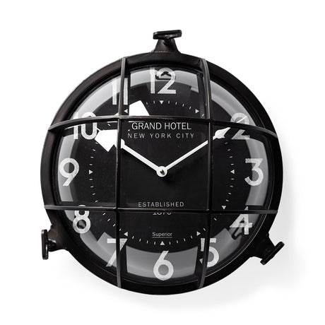 Bellmond 15L x 15H Large Industrial Wall Clock from Mercana - Luna Furniture