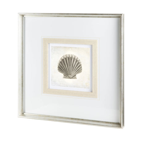 Vintage Scallop Shell by Mercana Studio a Framed Art Print Matted under Glass from Mercana - Luna Furniture