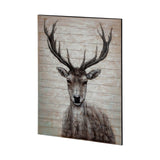 White Tail II 48x60 Deer Original Hand Painted on Wood Oil Painting from Mercana - Luna Furniture