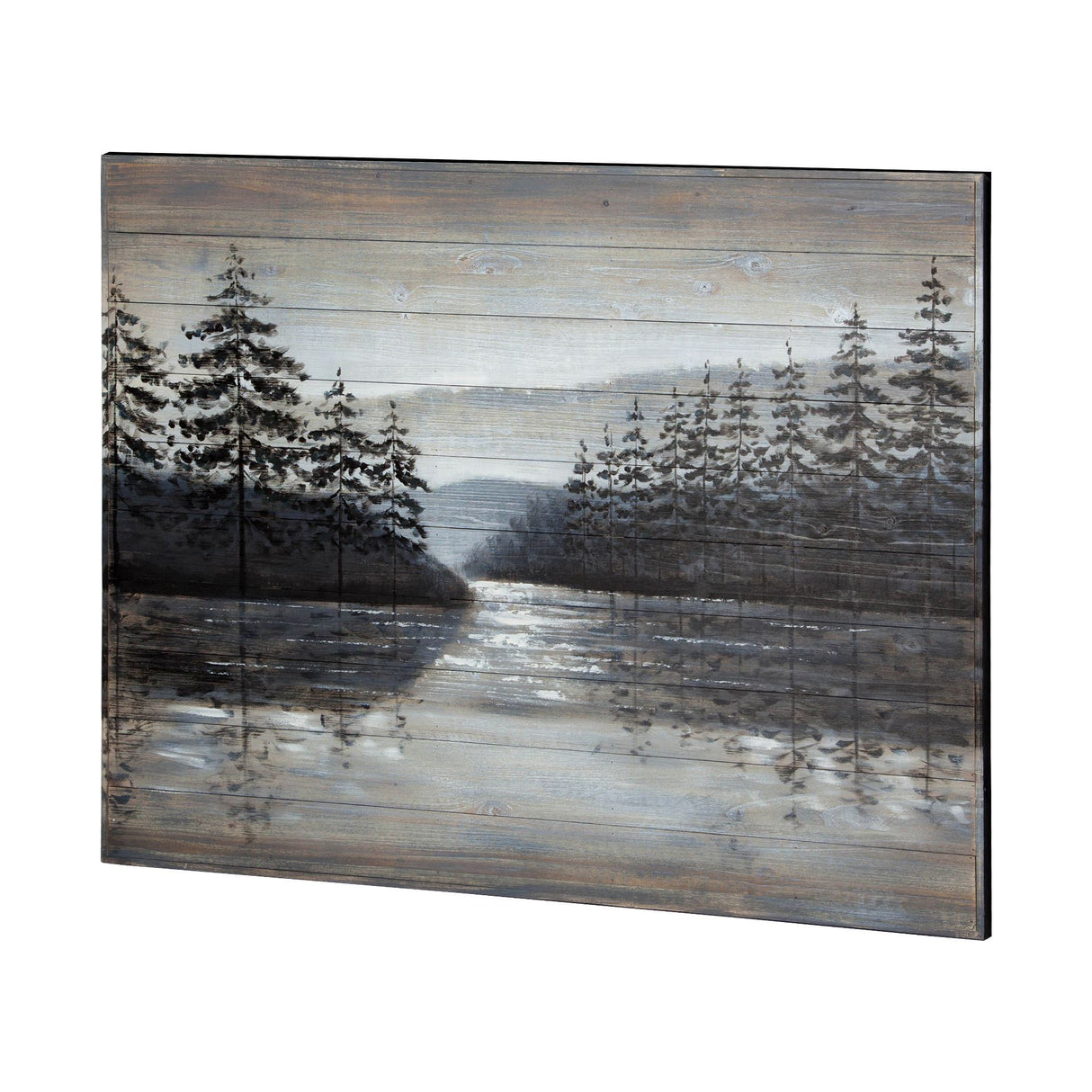 Sunset Narrows 48x36 Original Hand Painted on Wood Oil Painting from Mercana - Luna Furniture