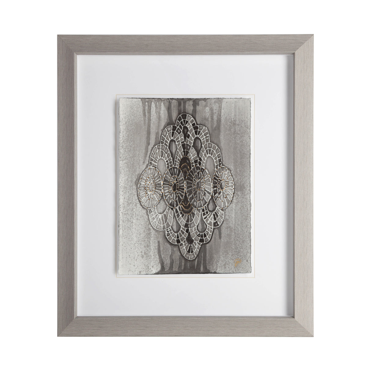 India Pattern II by Studio M a handmade Original Framed Artwork under Glass from Mercana - Luna Furniture