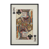 King of Clubs Playing Card a Paper Mosaic Collage Framed Art under Glass from Mercana - Luna Furniture