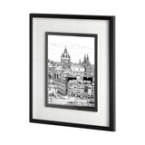 Tour of Europe V by Melissa Wang a Hand Embellished Textured Framed Art Print Matted under Glass from Mercana - Luna Furniture