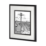 Tour of Europe IV by Melissa Wang a Hand Embellished Textured Framed Art Print Matted under Glass from Mercana - Luna Furniture