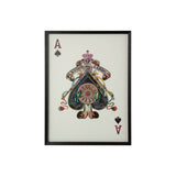 Ace of Spades II Playing Card a Paper Mosaik Collage Framed Art Under Glass from Mercana - Luna Furniture