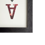 Ace of Spades II Playing Card a Paper Mosaik Collage Framed Art Under Glass from Mercana - Luna Furniture