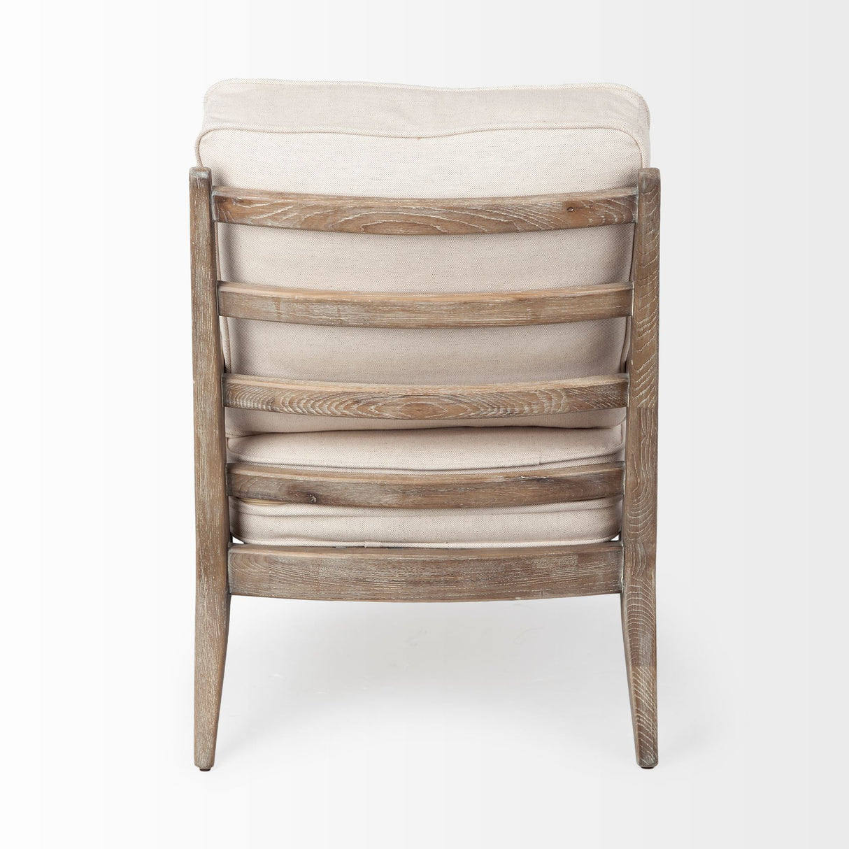 Harman II Off-White Fabric Seat w/ Wood Frame Accent Chair from Mercana - Luna Furniture