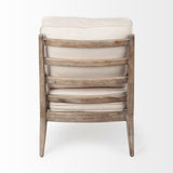Harman II Off-White Fabric Seat w/ Wood Frame Accent Chair from Mercana - Luna Furniture