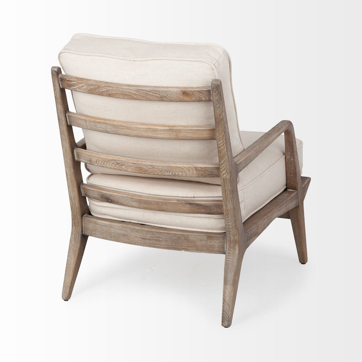 Harman II Off-White Fabric Seat w/ Wood Frame Accent Chair from Mercana - Luna Furniture