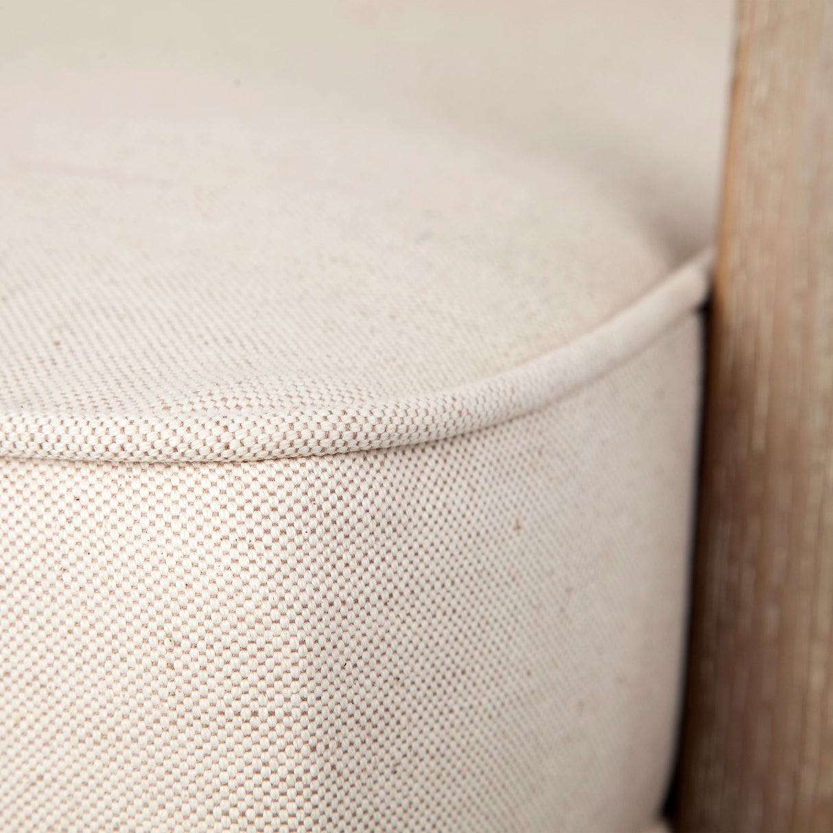 Harman II Off-White Fabric Seat w/ Wood Frame Accent Chair from Mercana - Luna Furniture