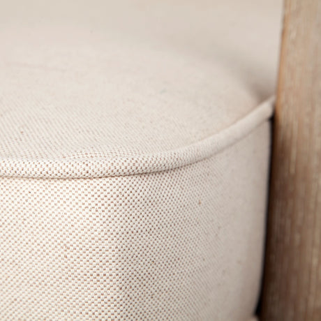 Harman II Off-White Fabric Seat w/ Wood Frame Accent Chair from Mercana - Luna Furniture