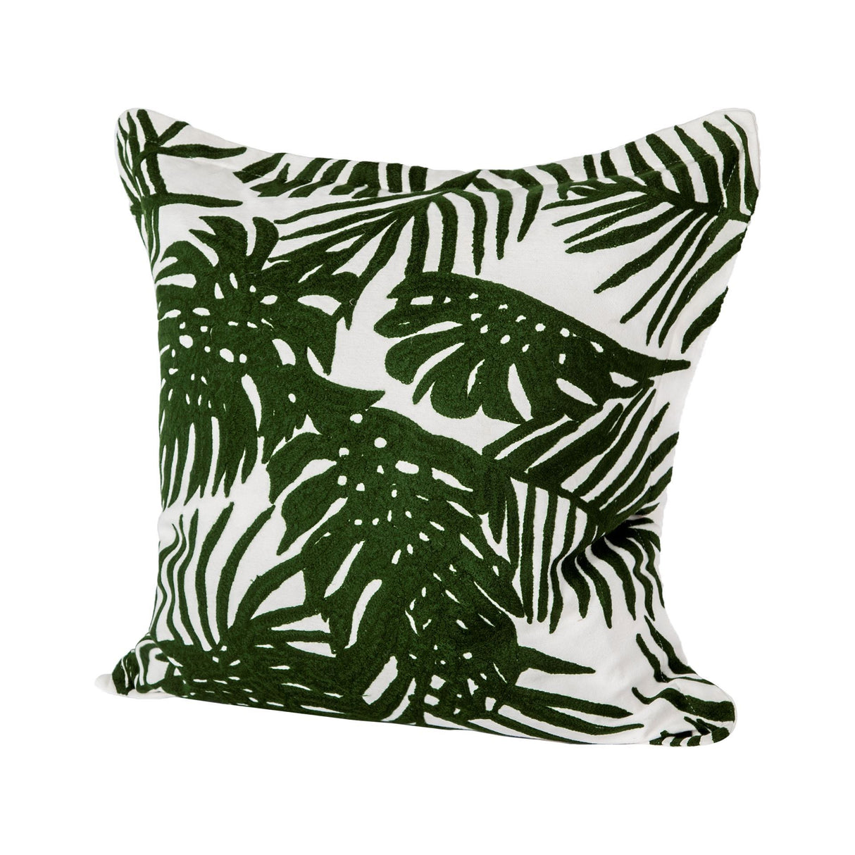 Boyle I 20 x 20 Green Tropical Palm Leaf Decorative Pillow Cover from Mercana - Luna Furniture
