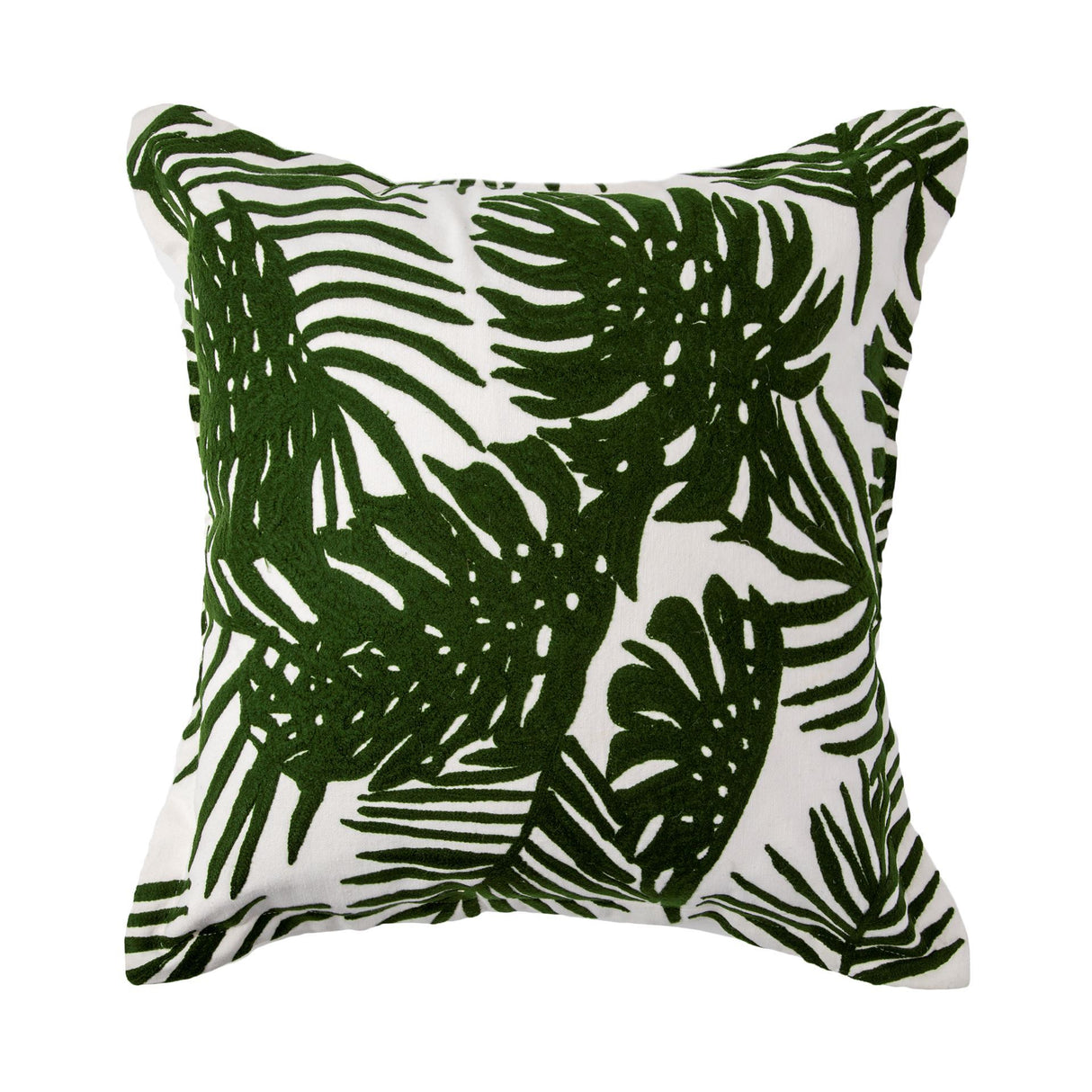 Boyle I 20 x 20 Green Tropical Palm Leaf Decorative Pillow Cover from Mercana - Luna Furniture
