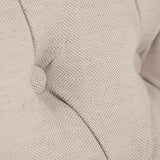 Mackenzie I Cream Plush Linen Covering Ash Solid Wood Base Dining Chair from Mercana - Luna Furniture