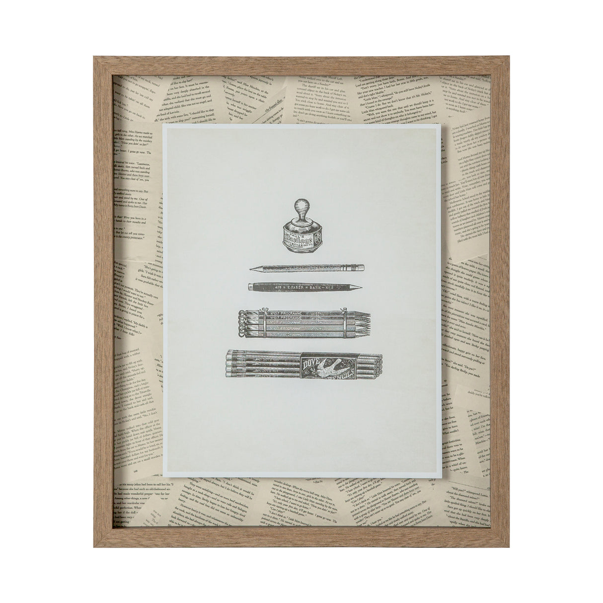 Pencils & Pen by Sam Appleman a Framed Art Print Matted under Glass from Mercana - Luna Furniture