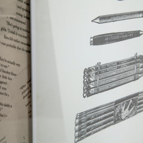 Pencils & Pen by Sam Appleman a Framed Art Print Matted under Glass from Mercana - Luna Furniture