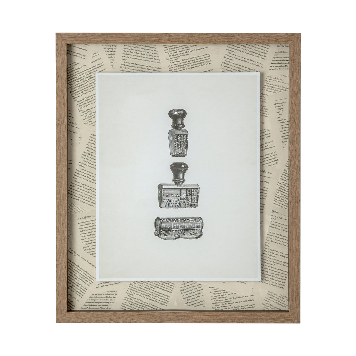 Stamped by Sam Appleman a Framed Art Print Matted under Glass from Mercana - Luna Furniture