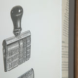 Stamped by Sam Appleman a Framed Art Print Matted under Glass from Mercana - Luna Furniture