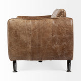 Cobain I 84" Brown Leather Two Seater Sofa from Mercana - Luna Furniture