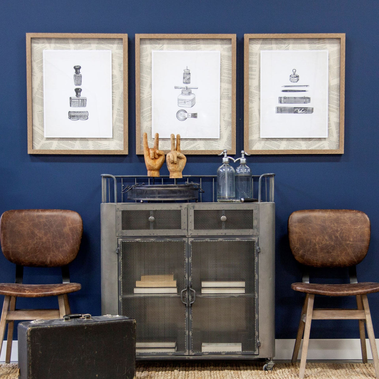 Glued by Sam Appleman a Framed Art Print Matted under Glass from Mercana - Luna Furniture