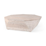 Esagono Octagonal Reclaimed Wood Coffee Table w/ Storage from Mercana - Luna Furniture