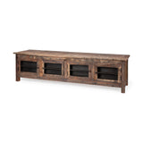 Wilton II Reclaimed Wood and Metal Media Console from Mercana - Luna Furniture