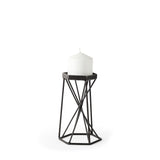 Sixx I Small Antiqued Metal Hexagonal Table Candle Holder from Mercana - Luna Furniture