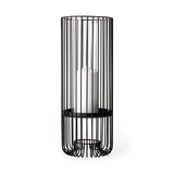 Velo II Large Black Metal Cylindrical Table Candle Holder from Mercana - Luna Furniture