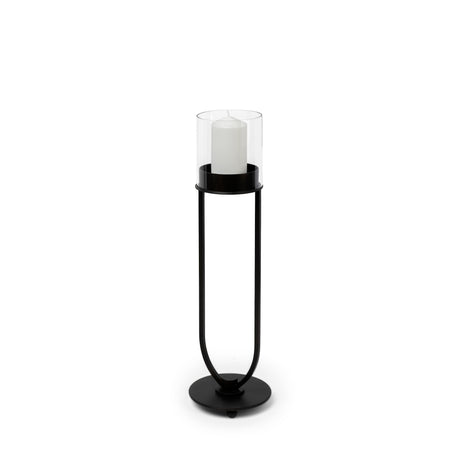 Salah I Small Black Iron Table Candle Holder from Mercana - Luna Furniture