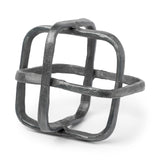 Willem II 9L x 9W Silver Metal Open Cube Decor Object from Mercana - Luna Furniture