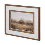 Copper Glaze Landscape by Matina Theodosiou Hand Embellished Framed Art Print Matted under Glass from Mercana - Luna Furniture