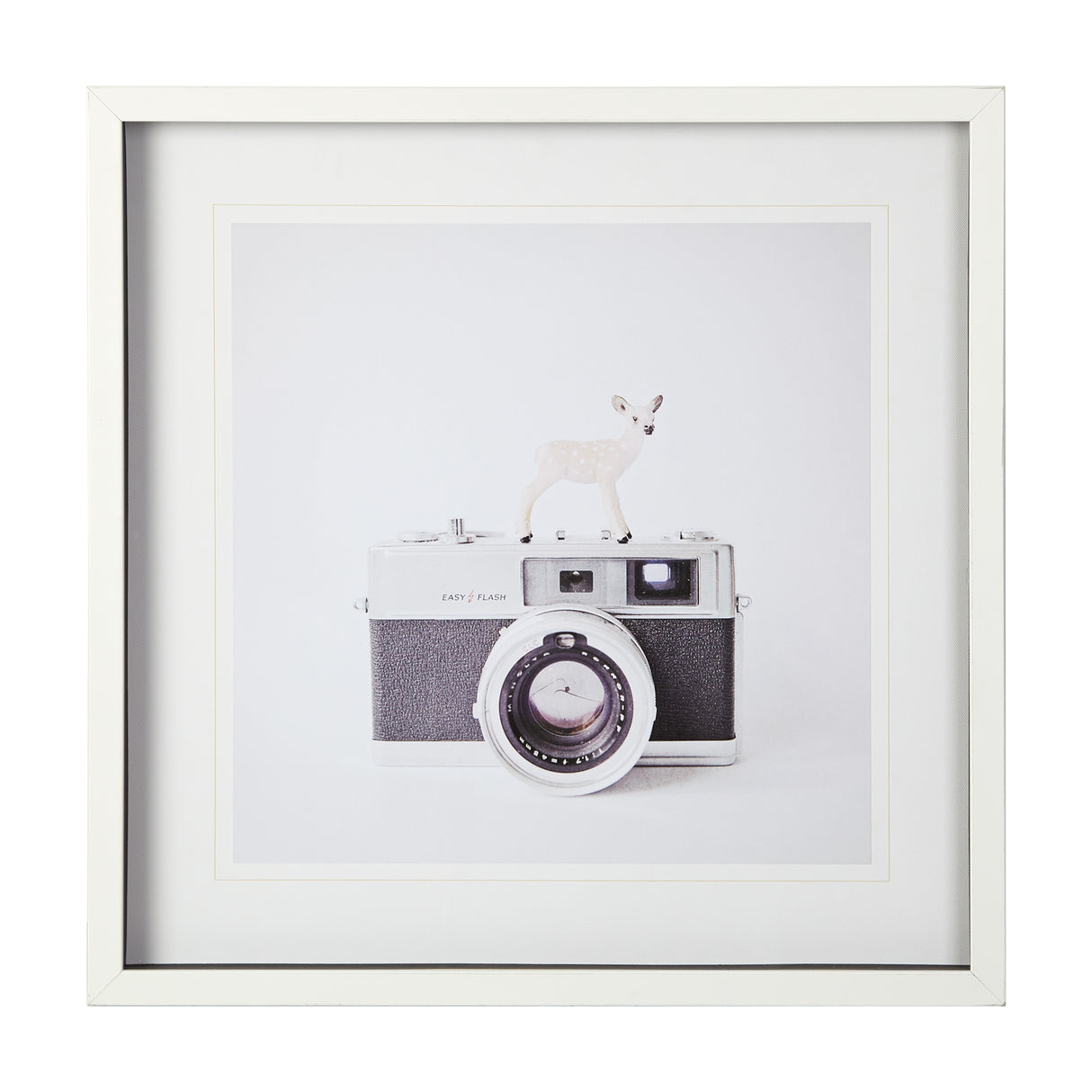 Deer & Vintage Camera by Susannah Tucker Photography a Framed Photo Art Print Matted under Glass from Mercana - Luna Furniture