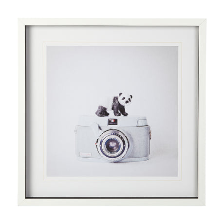 Panda & Vintage Camera by Susannah Tucker Photography a Framed Photo Art Print Matted under Glass from Mercana - Luna Furniture