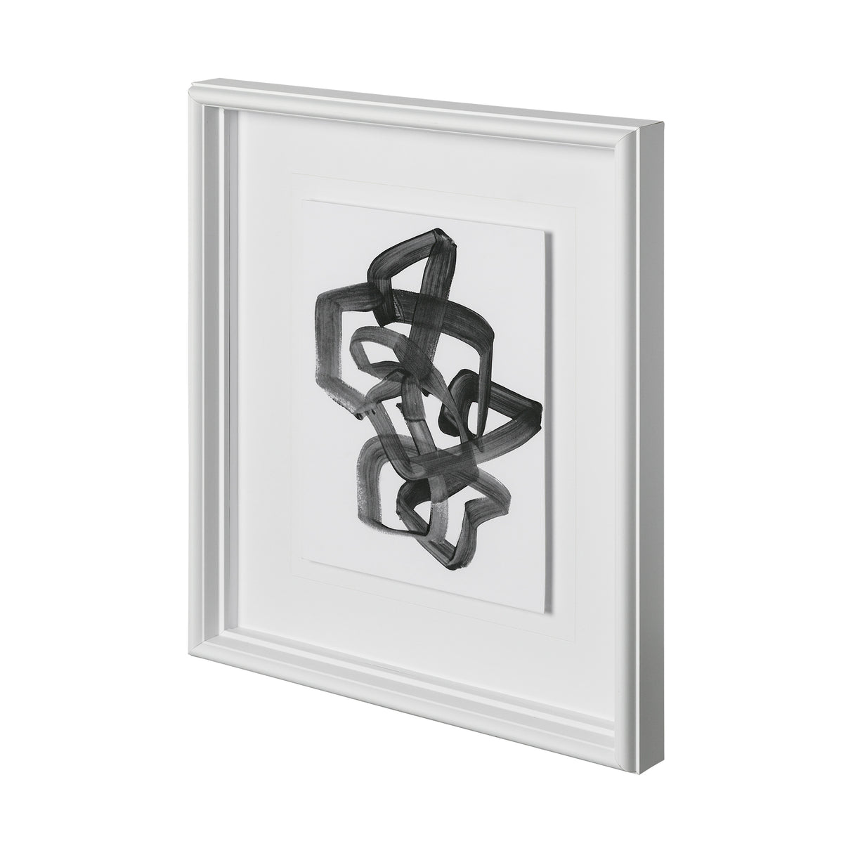 Expression 1 by Lora Gold a Hand Embellished Textured Framed Art Print Matted under Glass from Mercana - Luna Furniture