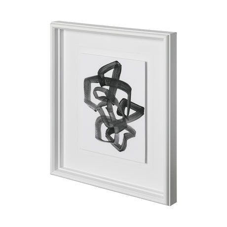 Expression 1 by Lora Gold a Hand Embellished Textured Framed Art Print Matted under Glass from Mercana - Luna Furniture