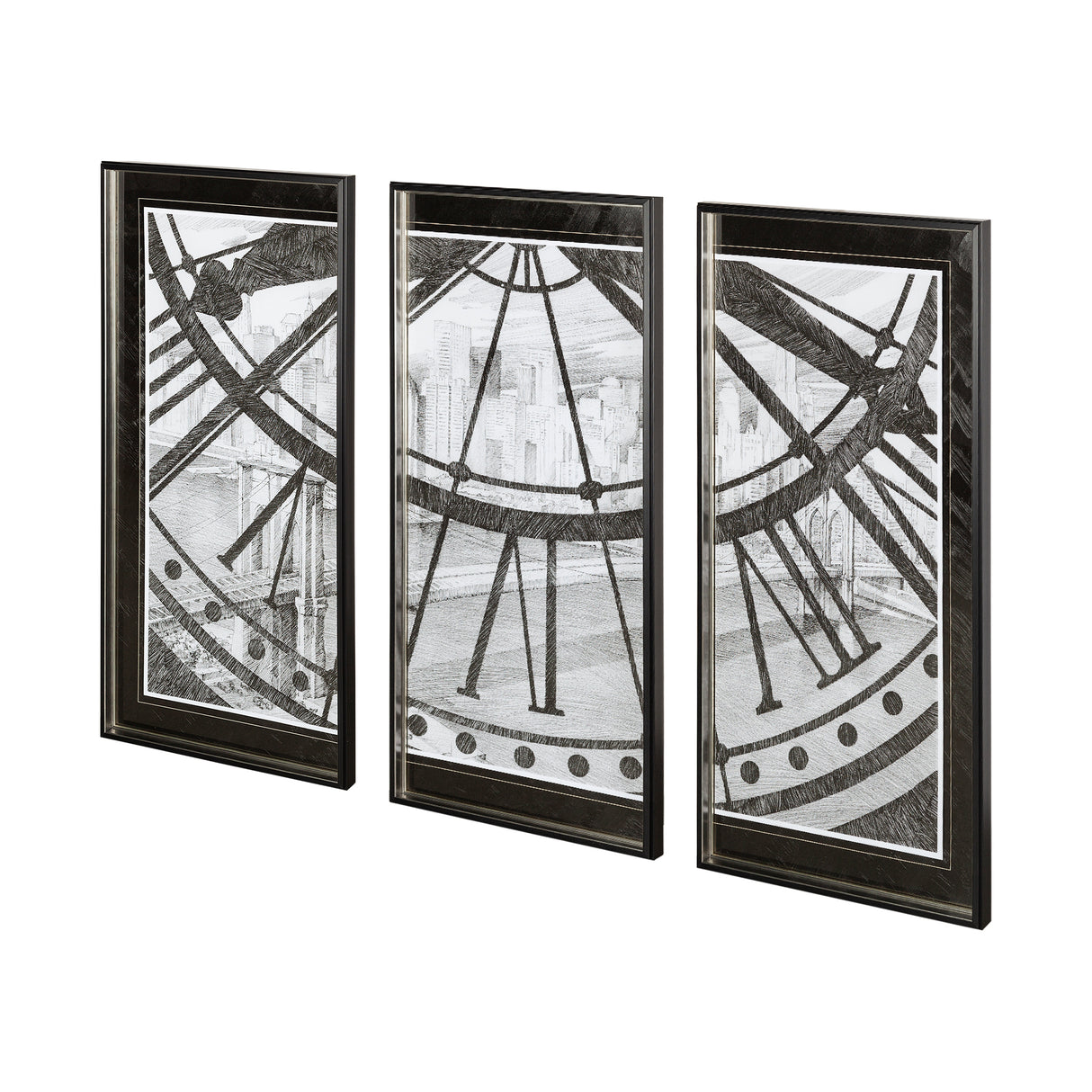 Of Time and The River I by Mercana Studio Hand Embellished Framed Art Print Matted under Glass from Mercana - Luna Furniture