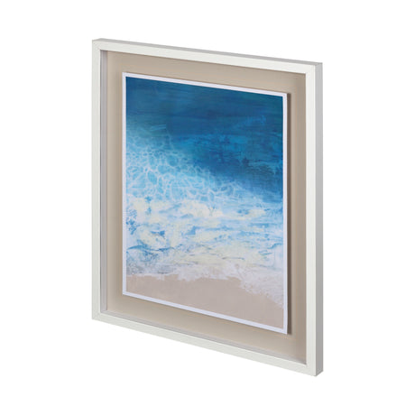 Ebb & Flow I by Victoria Borges a Hand Embellished Textured Framed Art Print Matted under Glass from Mercana - Luna Furniture