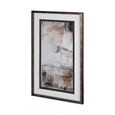 Blk Wht Bronze I by Jennifer Goldberger Hand Embellished Textured Framed Art Print Matted under Glas from Mercana - Luna Furniture