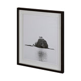 Pacific Ocean Foggy Island by Goldie, Kyle a Framed Photo Art Print Matted under Glass from Mercana - Luna Furniture