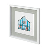 Petit Mansion II by Jones a Hand Embellished Textured Framed Art Print Matted under Glass from Mercana - Luna Furniture