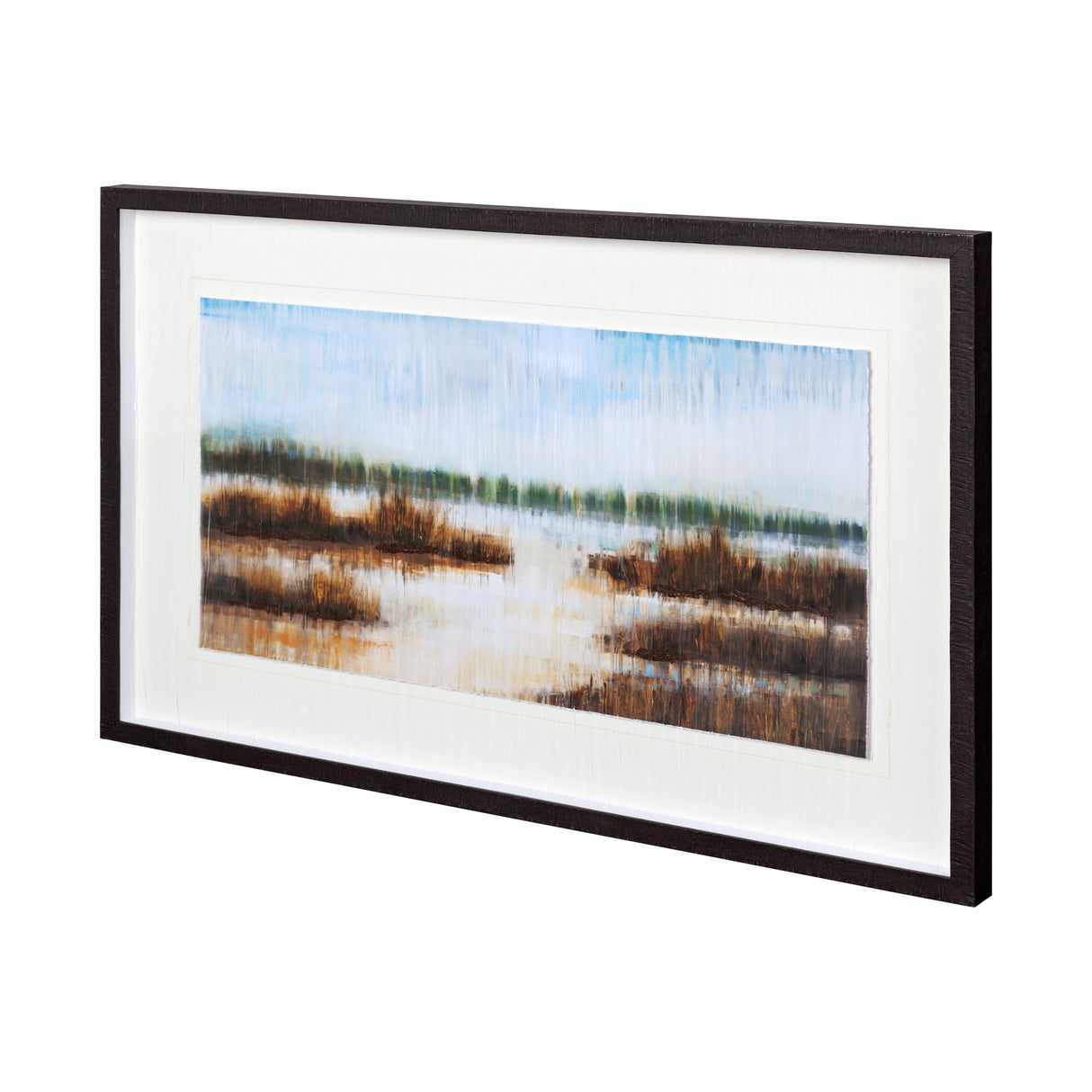 Early Morning Mist by Liz Jardine a Hand Embellished Textured Framed Art Print Matted under Glass from Mercana - Luna Furniture