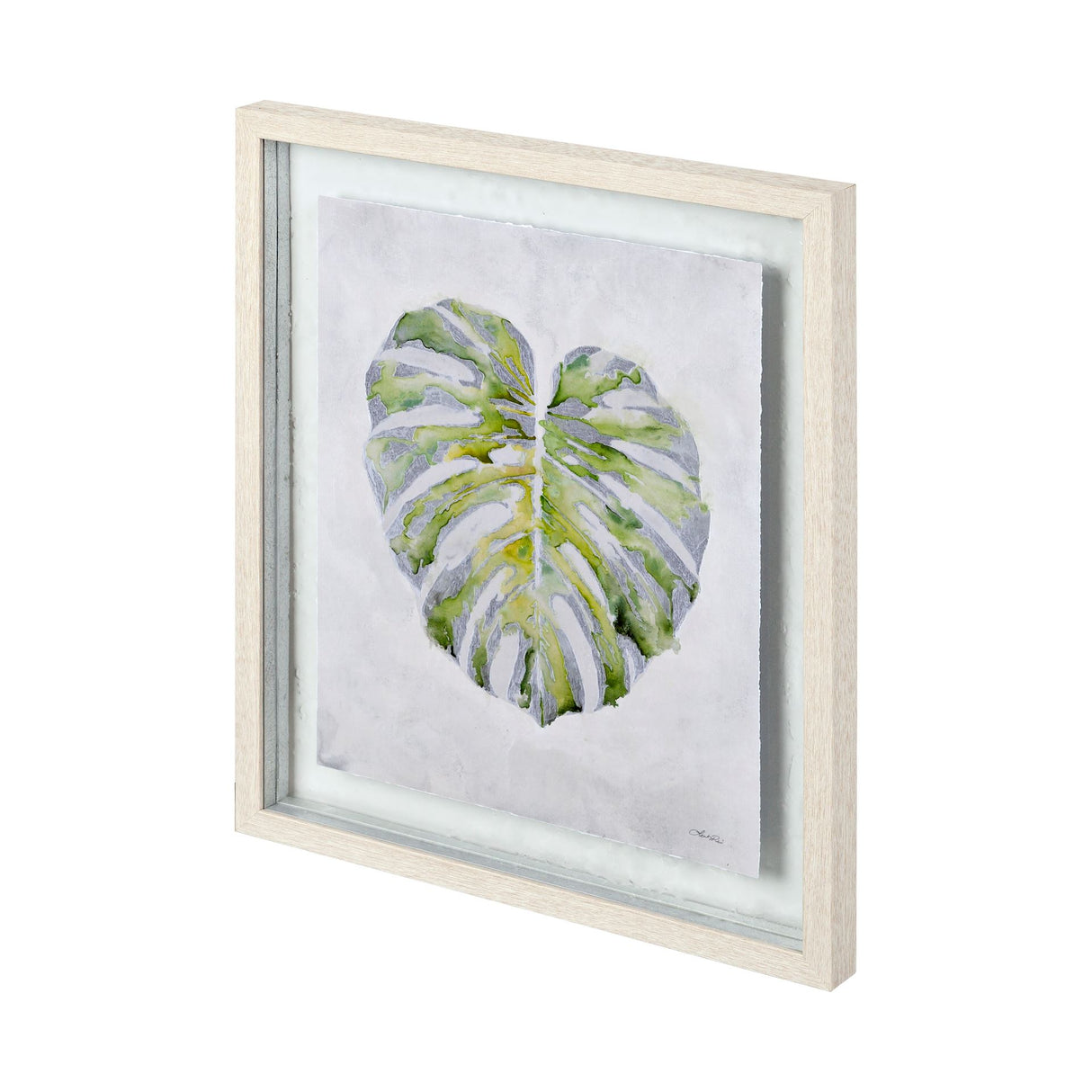 Fresh Unfolds I by Leah Rei a Hand Embellished Textured Framed Art Print Matted under Glass from Mercana - Luna Furniture