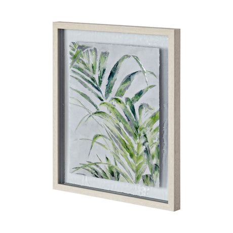 Fresh Unfolds II by Leah Rei a Hand Embellished Textured Framed Art Print Matted under Glass from Mercana - Luna Furniture