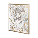 Wooden Wave I by Mercana Studio a Hand Embellished Textured Framed Art Print Matted under Glass from Mercana - Luna Furniture