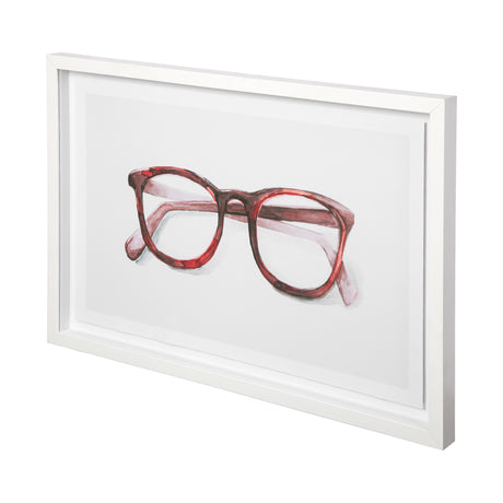Glasses Red by Mercana Studio a Framed Art Print Matted under Glass from Mercana - Luna Furniture