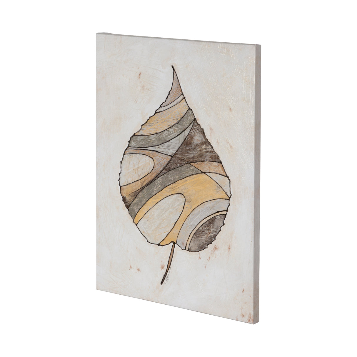 Leafy Patterns 1 by Filippo Ioco a Hand Embellished Textured Canvas from Mercana - Luna Furniture