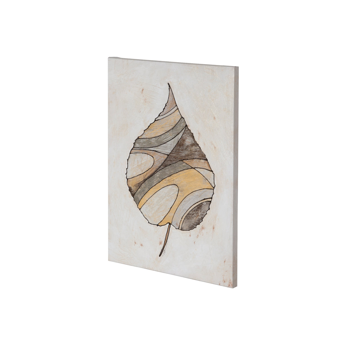 Leafy Patterns 1 by Filippo Ioco a Hand Embellished Textured Canvas from Mercana - Luna Furniture