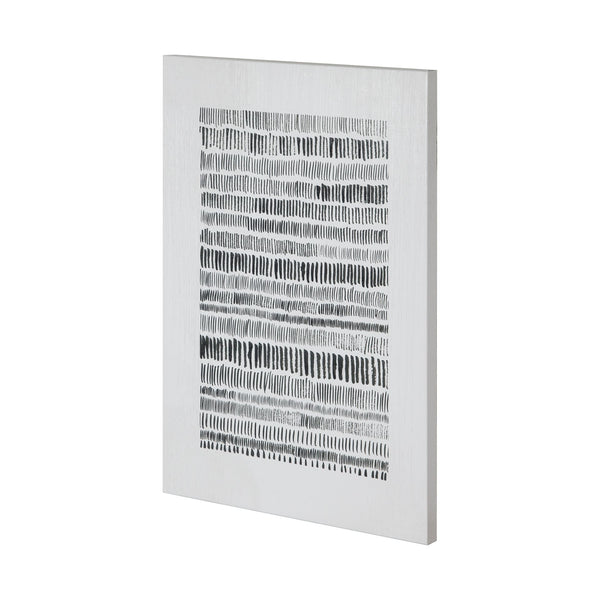 Hatches by Mercana Studio a Hand Embellished Textured Canvas