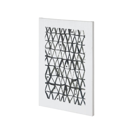Triangles by Mercana Studio a Hand Embellished Textured Canvas from Mercana - Luna Furniture
