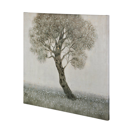 White Blossom Tree by Tim OToole a Hand Embellished Textured Canvas from Mercana - Luna Furniture